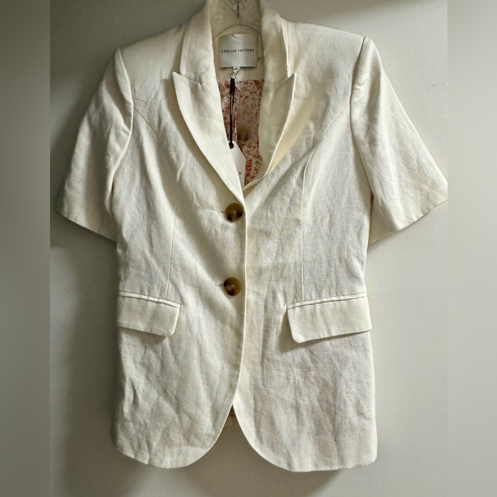 NWT-English Factory Off-White Blazer